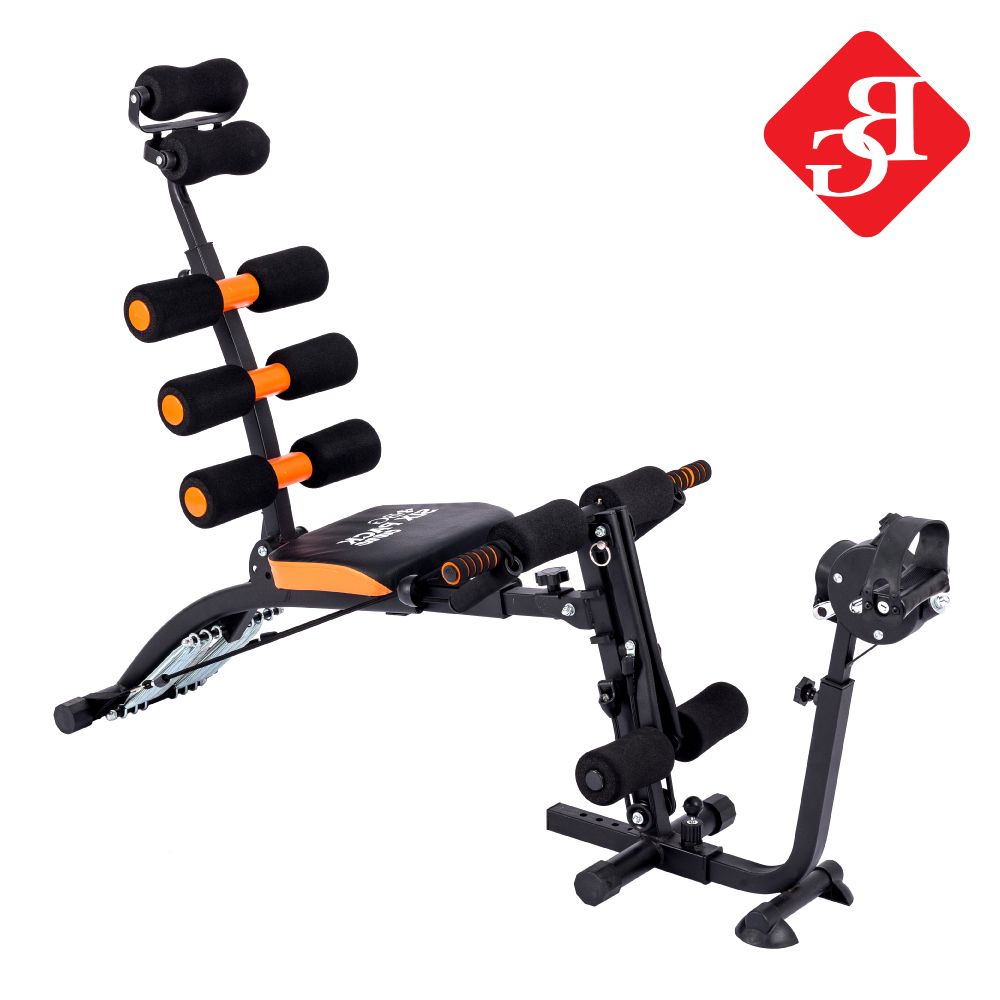 GYM - Máy tập cơ bụng đa năng NSPC KM2018 New phối hợp nhiều bài tập, thêm bộ bàn đạp đa năng