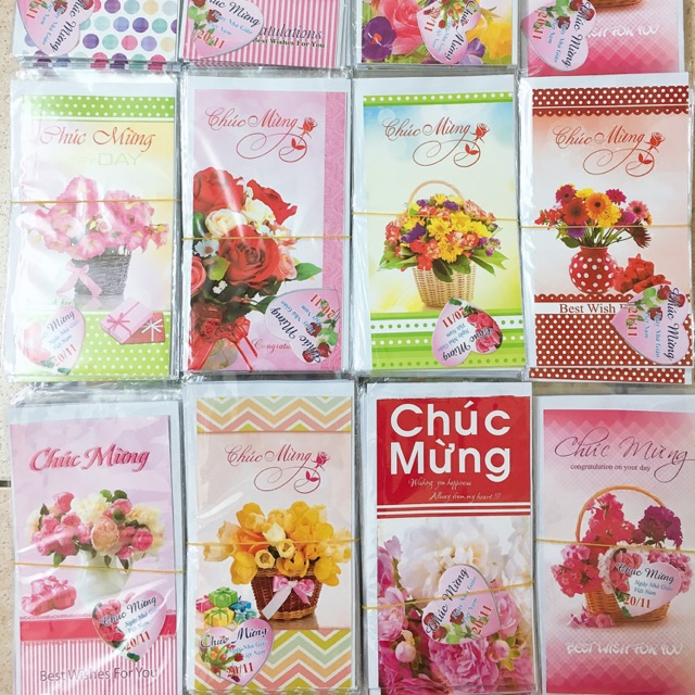 10 Chiếc bưu thiếp chúc mừng 20/11 sỉ/ buôn số lượng lớn, cam kết hàng đúng mô tả, chất lượng đảm bảo, an toàn cho người sử dụng