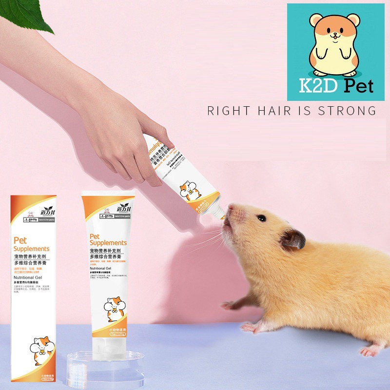 [Hoàn tiền 10%]Gel dinh dưỡng Pet Supplements cho hamster, Guinea Pig (bọ ú, chuột lang), thỏ, sóc, chinchilla