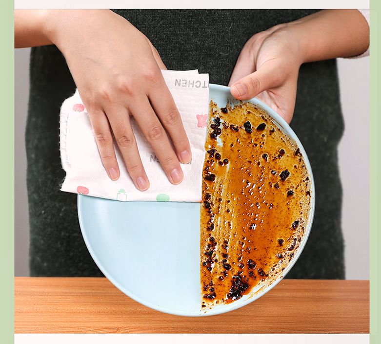 Combo 2 cuộn giấy lau bếp đa năng hình ngộ nghĩnh 80 tờ/cuộn