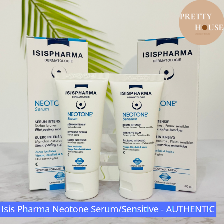 [CHÍNH HÃNG PHÒNG KHÁM DA]Kem/Serum giảm thâm nám Neotone Sensitive/Serum ban đêm ISIS PHARMA