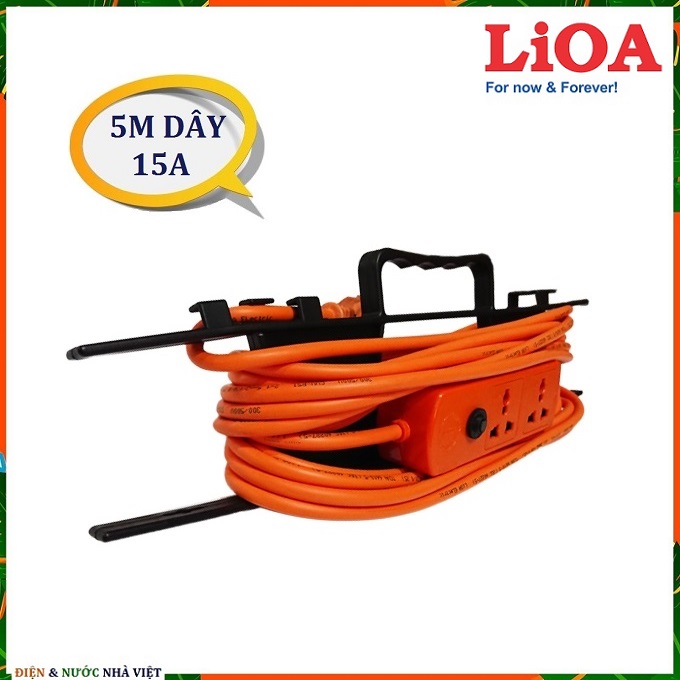 Ổ cắm lioa s2th5-2-15a đa năng sử dụng cho công trường