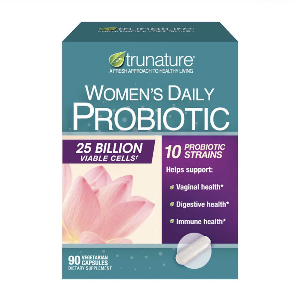Men vi sinh cho phụ nữ Trunature Women s Daily Probiotic 90 Capsules