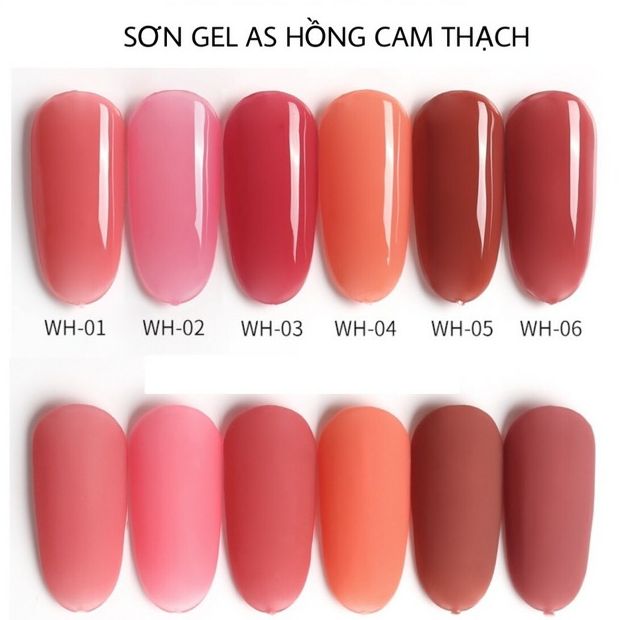 Sơn gel thạch AS mã WH trang trí móng làm nail mi