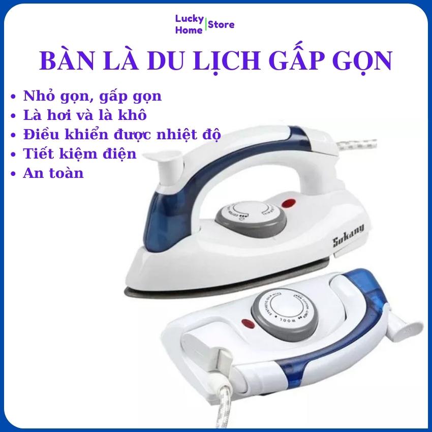 Bàn Là Hơi Nước Mini Có Thể Gấp Gọn - Bàn Ủi Mini Du Lịch Sokany Travel Iron - Kiểu Dáng Mới Mẻ, Sang Trọng, bàn ủi mini du lịch điện máy xanh, bàn ủi, bàn ủi du lịch mini, Shop Lucky Home Store