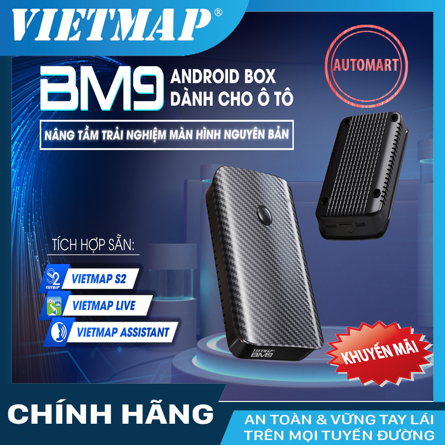 Android box vietmap bm9 - dẫn đường s2 - sim 4g