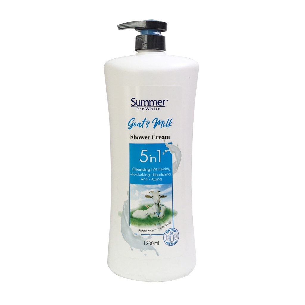 Sữa tắm sữa dê trắng da SUMMER ProWhite 5in1 Thái Lan 1200ml - chai