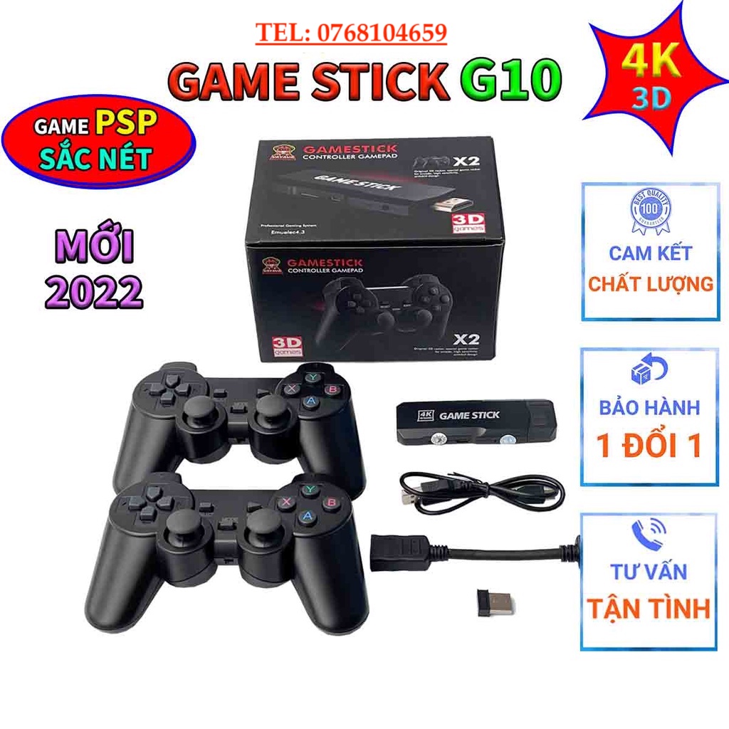 Máy chơi game stick x2 trên 40000 game thẻ nhớ 64gb, các thể loại game nes, psp, ps1, snes, sega,..máy game stick đỏ, ram 1gb
