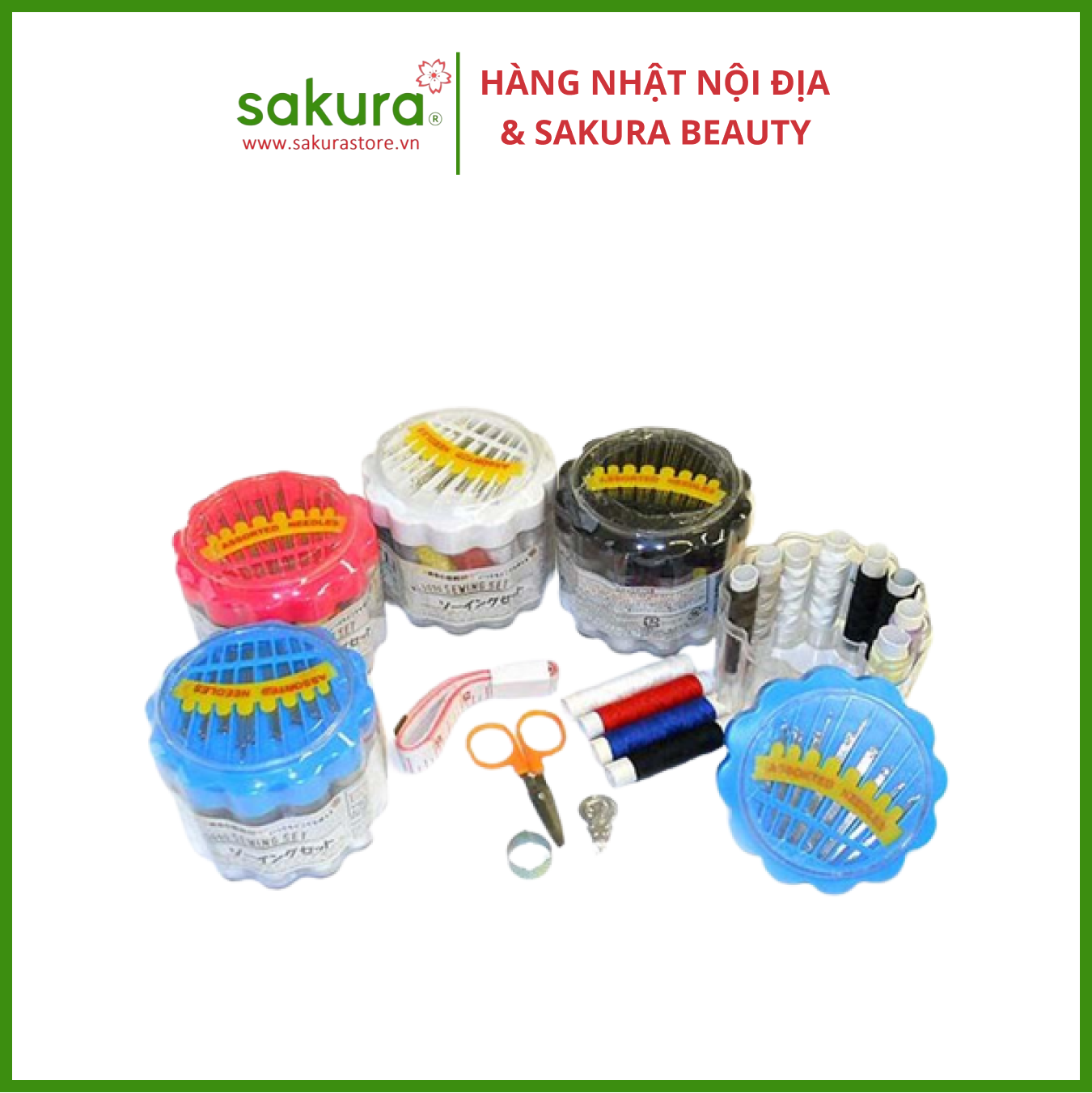 Hộp đựng kim chỉ Makoto- Hàng Nhật nội địa