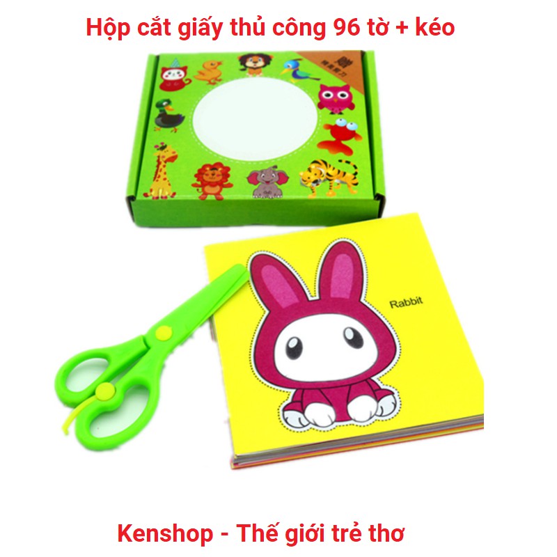Bộ đồ chơi cắt giấy thủ công tạo hình cho bé, bộ cắt giấy thủ công cho bé, bộ đồ chơi cắt giấy thủ công tạo hình cho bé , bộ cắt giấy thủ công cho bé cùng kéo an toàn cho bé