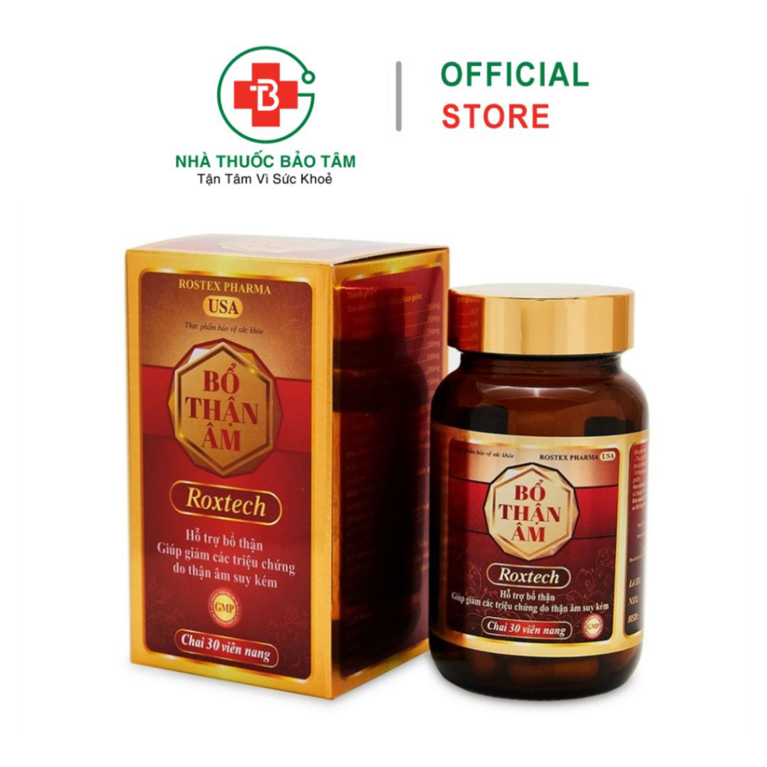 Bổ Thận Âm Roxtech giảm triệu chứng do thận âm suy kém ở nam và nữ - 30 viên