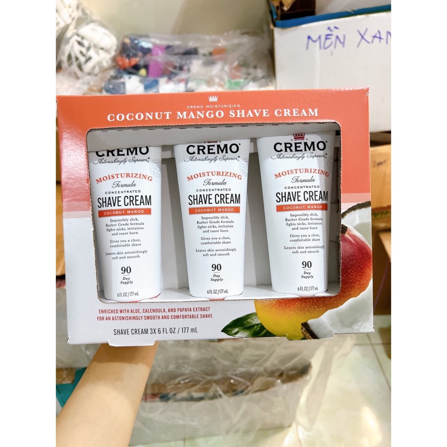 Kem cạo râu Cremo Original Shave Cream Classic 177ml x 3 tuyp