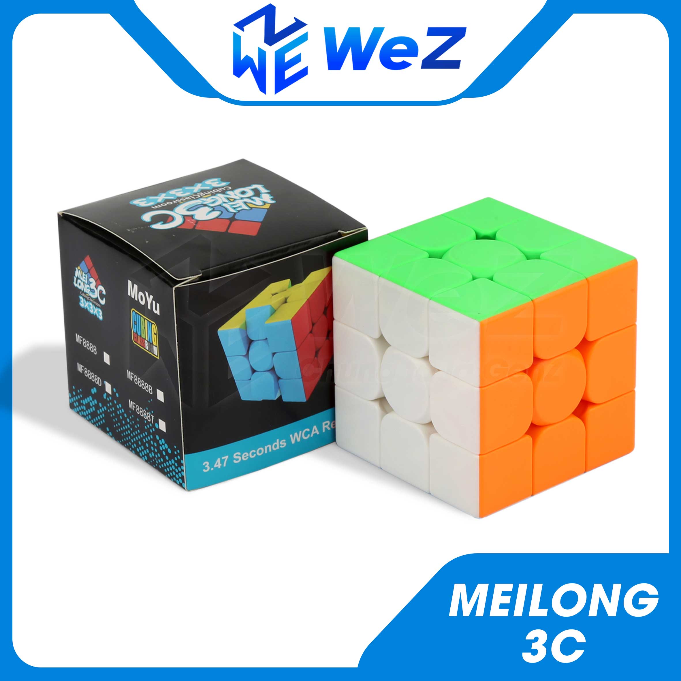 Rubik 3x3 Moyu Meilong 3C MFJS Rubic 2022 Stickerless - Đồ Chơi Phát Triển Trí Tuệ Cho Bé - WeZ Toys