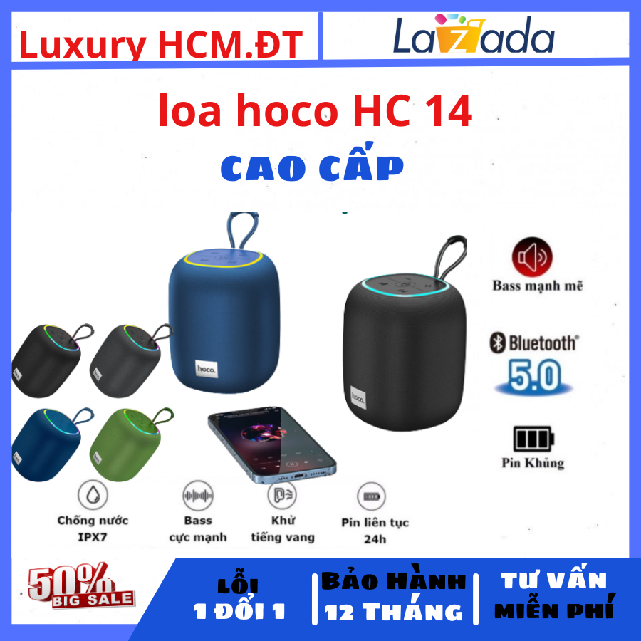 Loa bluetooth hoco hc14 true wireless stereo chính hãng -loa bluetooth không dây di động loa ngoài trời âm thanh vòm âm thanh nổi loa âm thanh 4d siêu trầm cho máy tính xách tay & điện thoại thông minh