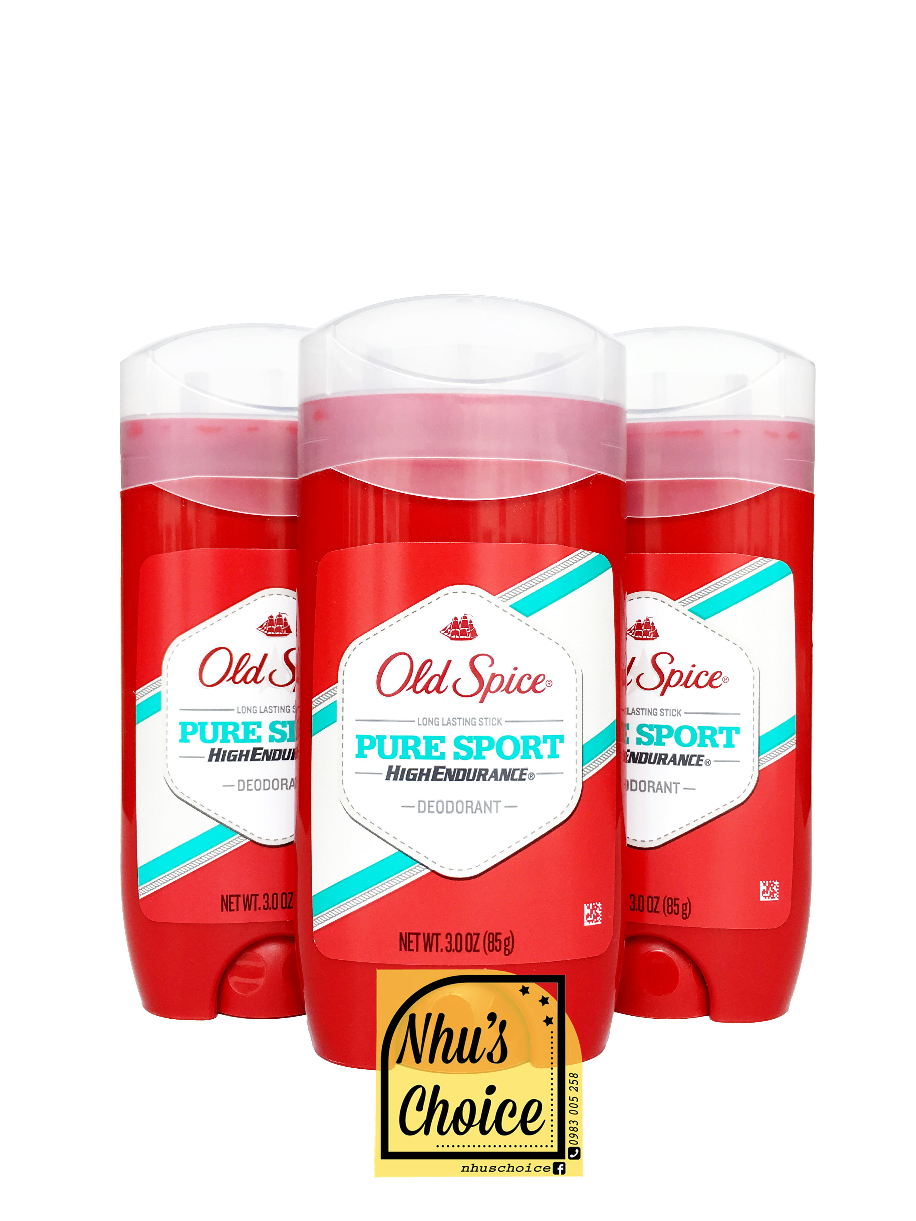 [HCM][Hàng Mỹ Nhus Choice] 1 Cây Lăn khử mùi Thể thao Lưu hương lâu Old Spice Pure Sport High Endurance Deodorant 3 oz/ 85g