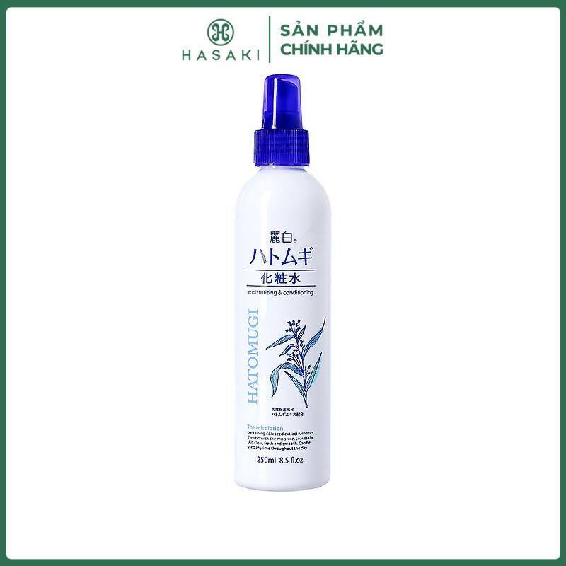 Xịt Khoáng Hatomugi Ý Dĩ Dưỡng Ẩm, Làm Sáng Da The Mist Lotion 250ml