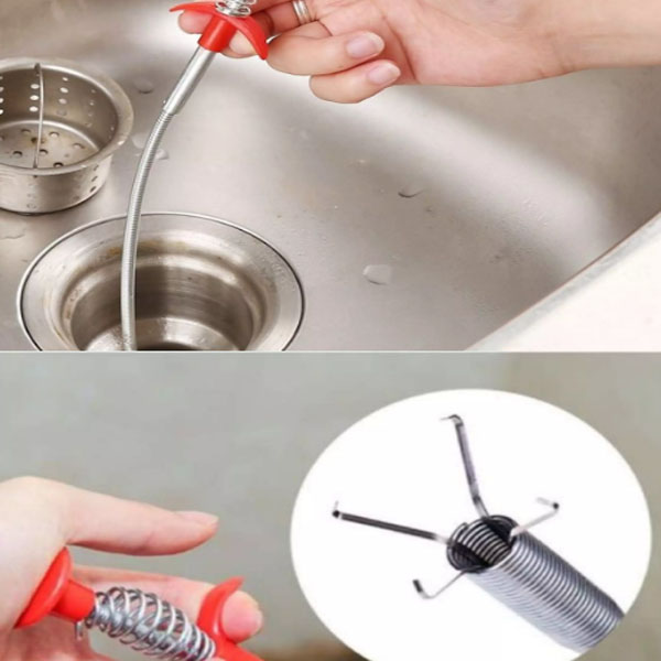 [HCM]Dây gắp rác thông cốnglavabo dài 2.5 mét/Dây móc rác cống cuộn tròn tiện lợi 2.5M