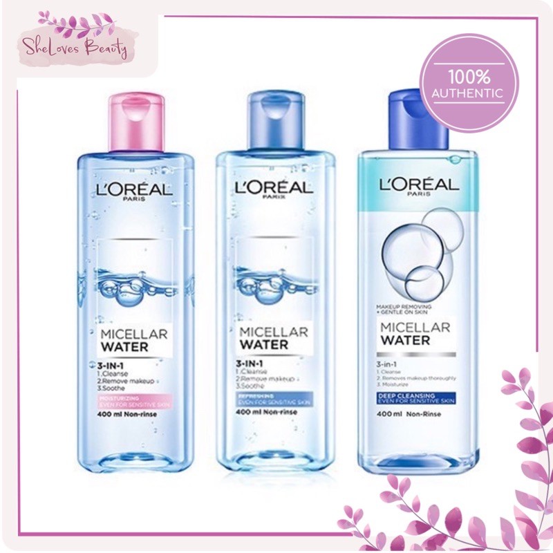 Nước tẩy trang loreal - l'oreal paris 3-in-1 micellar water 400ml