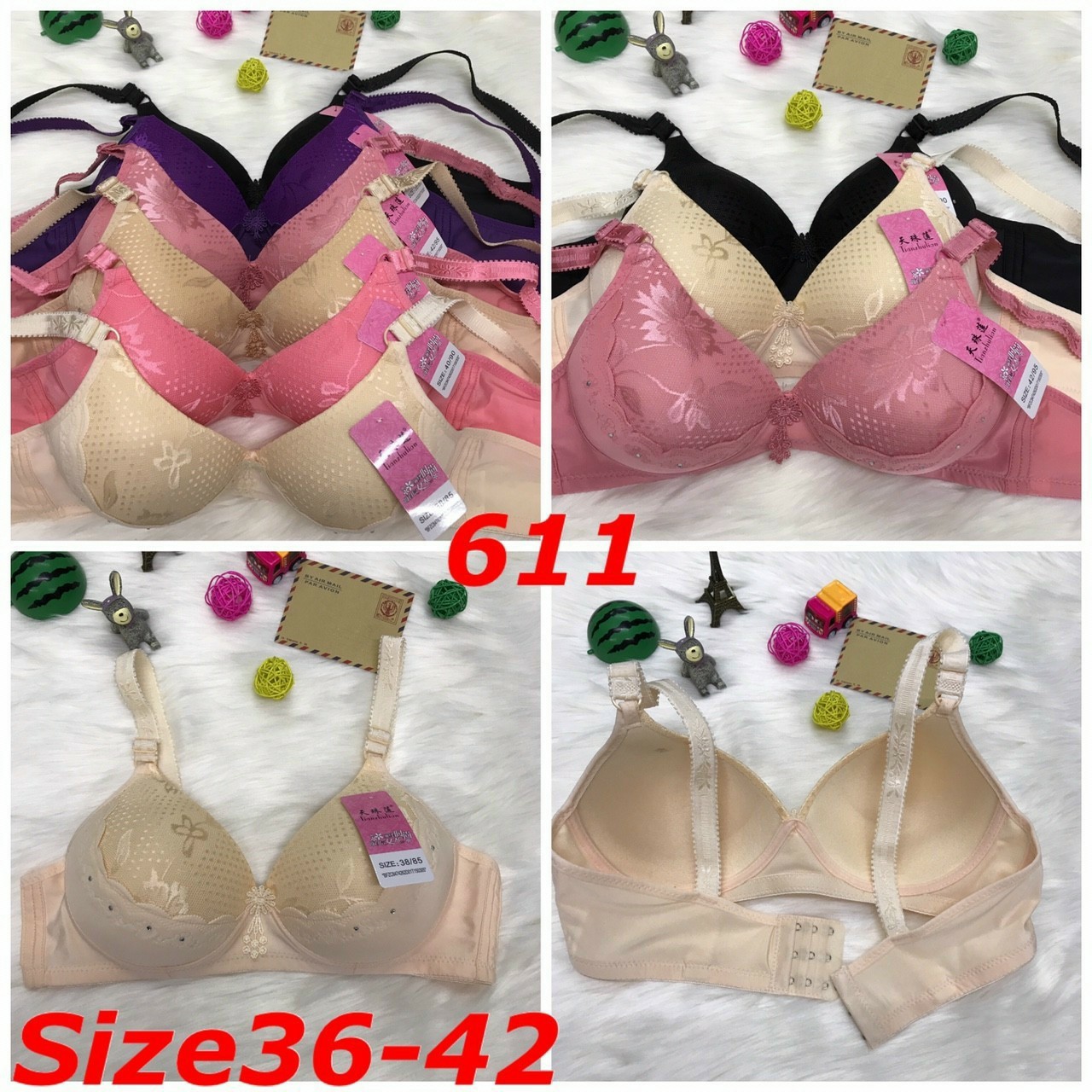 Áo lót không gọng đệm mỏng 611