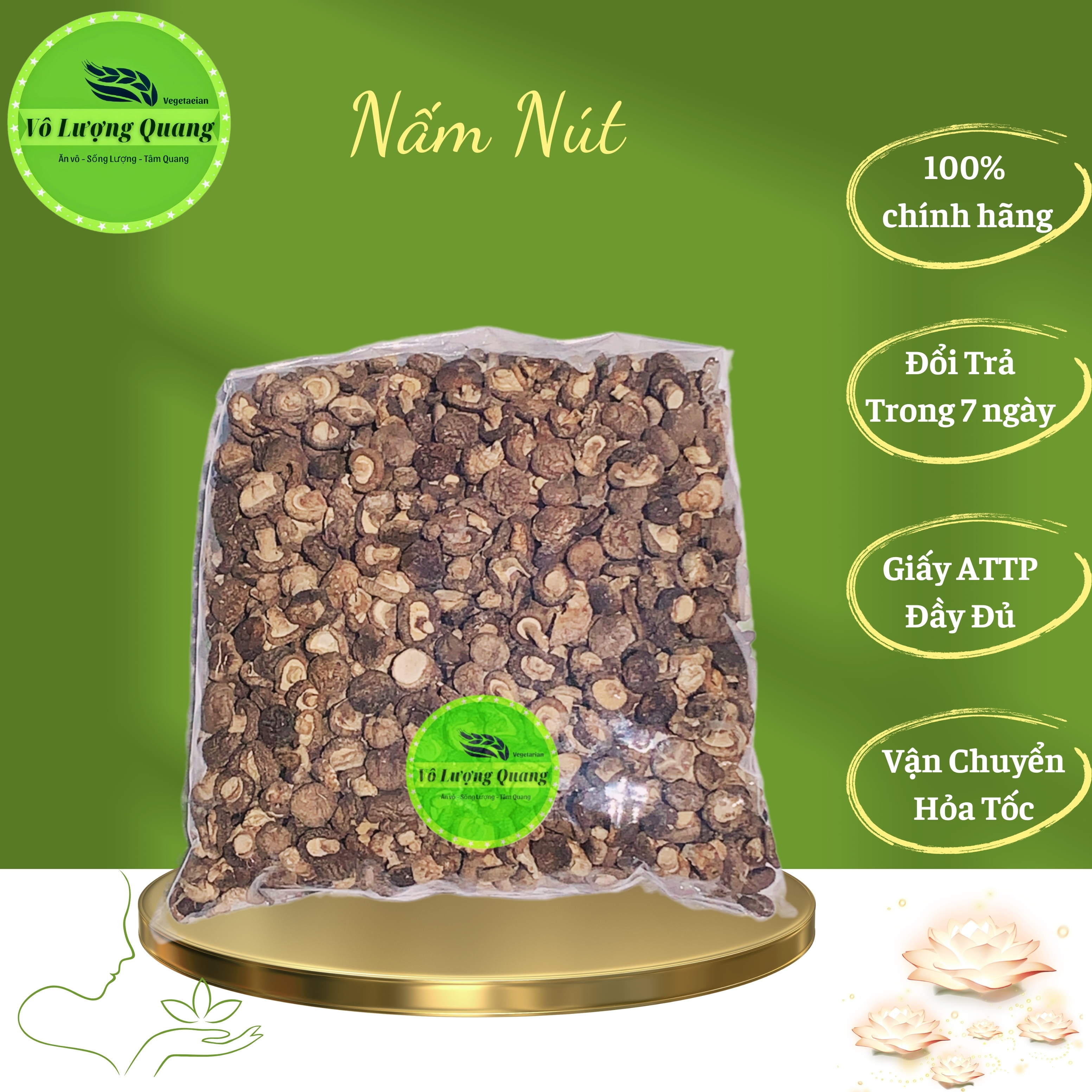 1kg Nấm nút / Vô Lượng Quang cao cấp
