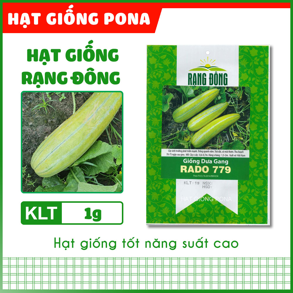 Hạt giống dưa gang rado 779 - hạt giống rạng đông