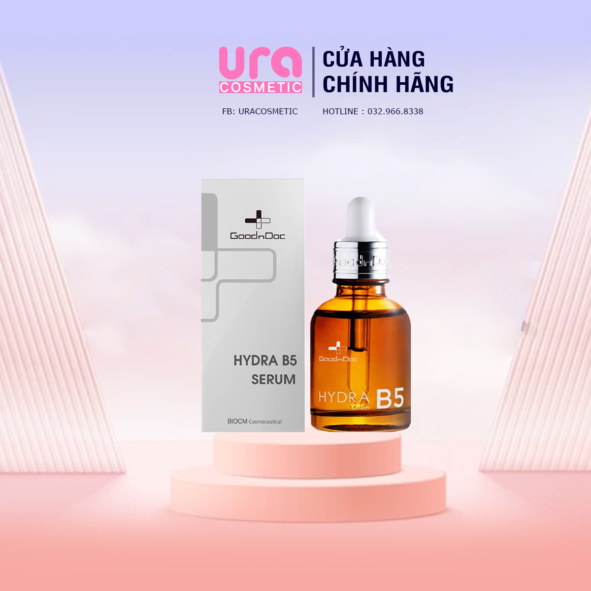 Tinh chất cấp ẩm, phục hồi Goodndoc Hydra B5 Serum 30ml