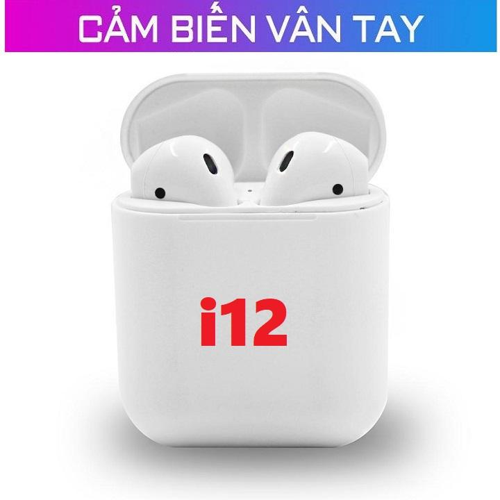 Tai nghe bluetooth nhét tai khong day, tai nghe bluetooth 5.0 i12 tws, tai nghe bluetooth không dây i12 tws