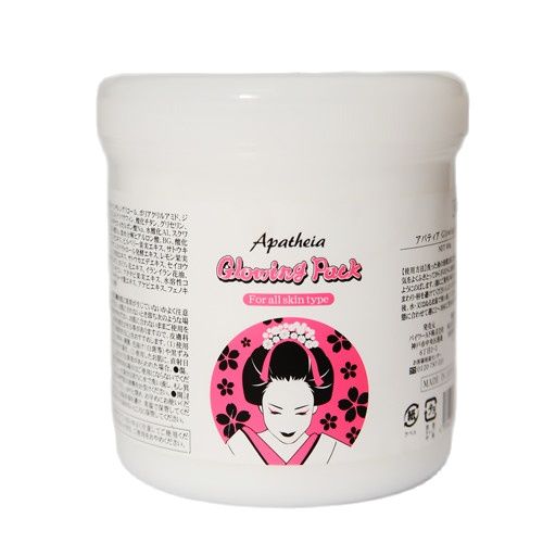Kem ủ trắng apatheia glowing pack cho cả mặt và body 500g - hàng nội địa nhật giúp da bật tông trắng hồng tự nhiên