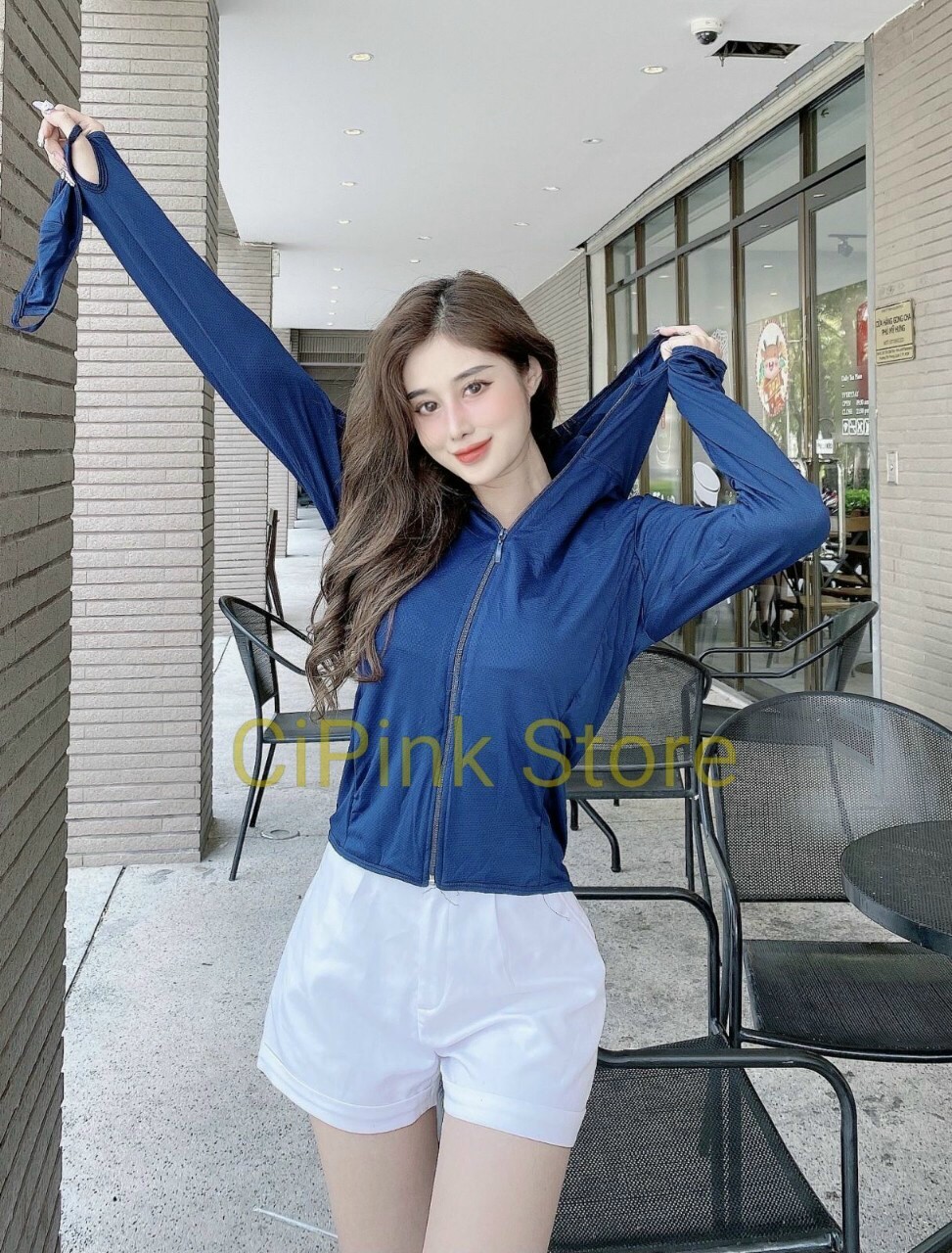 KHOÁC CHỐNG NẮNG THUN LẠNH NỮ MUJI Nhật 2 LỚP làm mát chống tia UV 97%