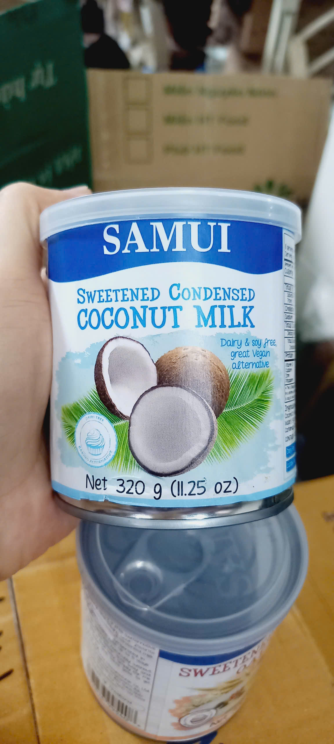 Sugar-Free Vegan Condensed Milk from Coconut, Samui Thailand, 320Gr Jar - 2