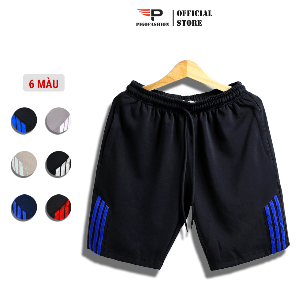 Quần Short Nam Pigo Fashion Form Chuẩn Co Giãn Phối 3 Sọc FS QTTN01 (Chọn Màu)