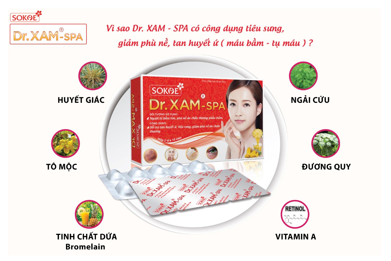 Combo Kem dưỡng môi kích màu sau xăm Dr Xăm và Viên uống tan bầm sau xăm Dr Xăm