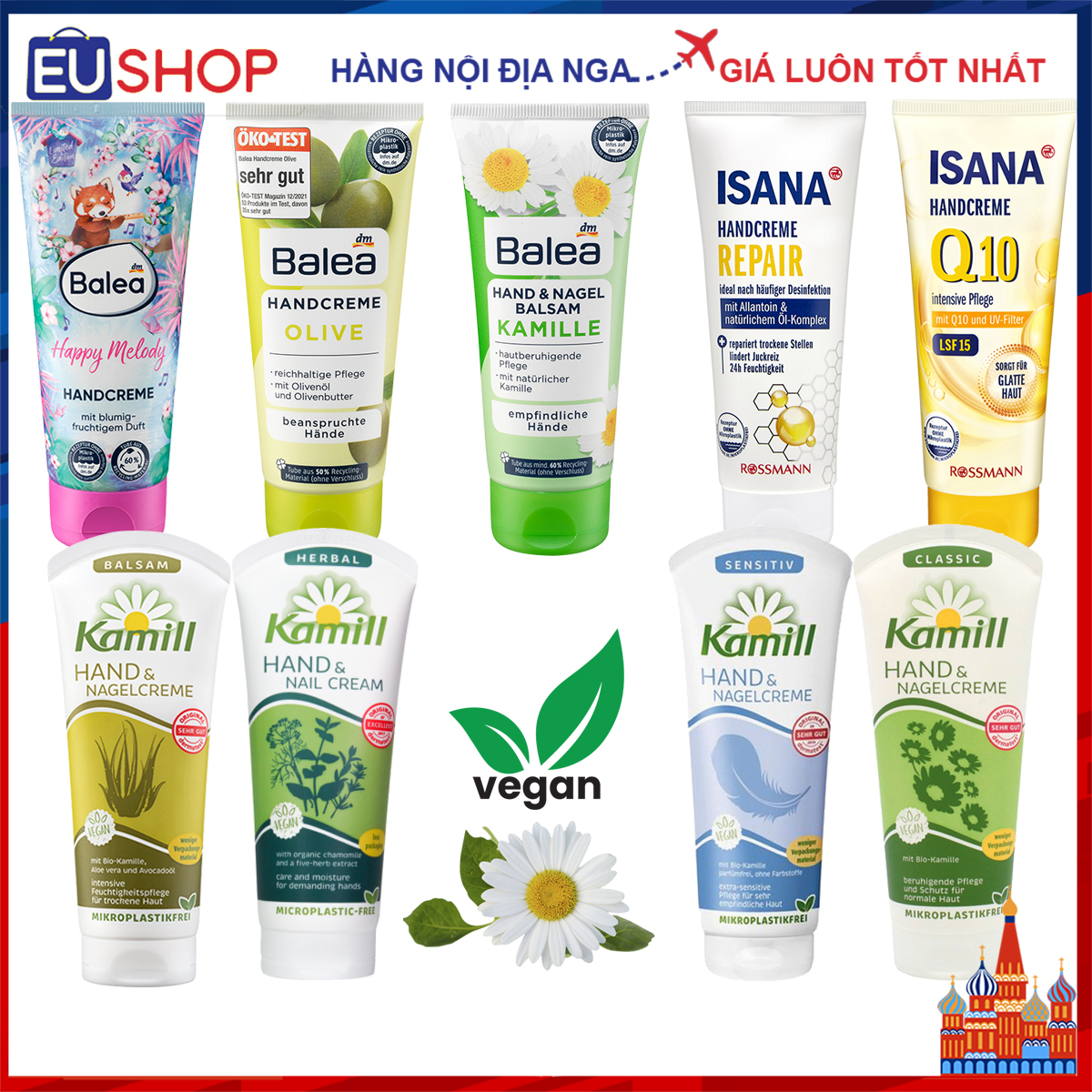 Kem dưỡng tay đức kamill – kem tay isana tuýp 100ml