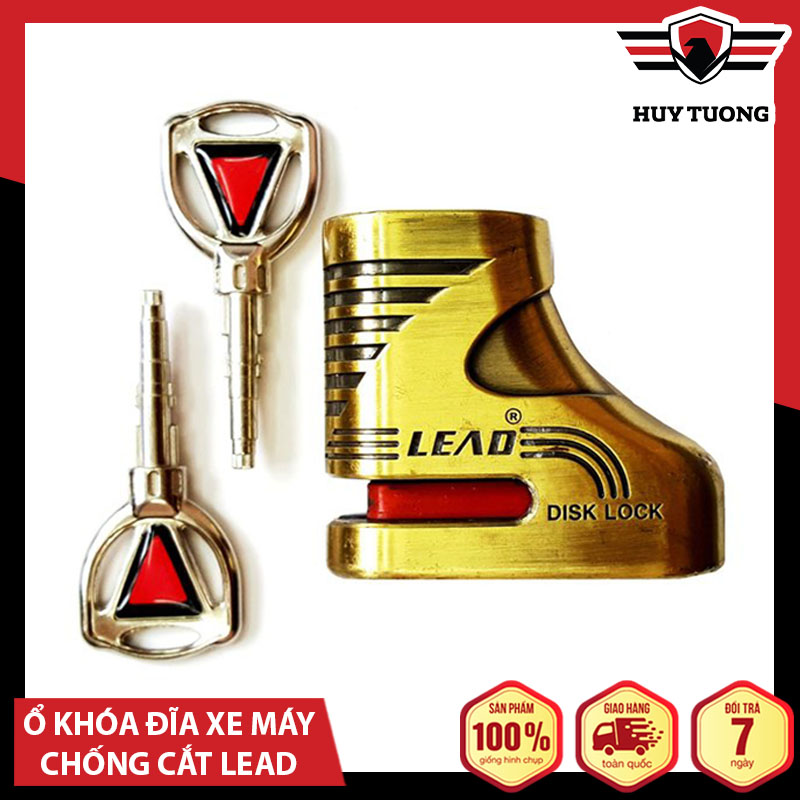 Ổ khoá đĩa xe máy chống cắt cao cấp - Huy Tưởng