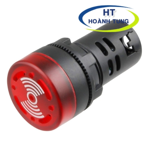 Đèn còi chớp AD136-22SM phi 22mm màu đỏ điện áp 24VDC, 220VAC kích thước nhỏ gọn lắp tủ điện