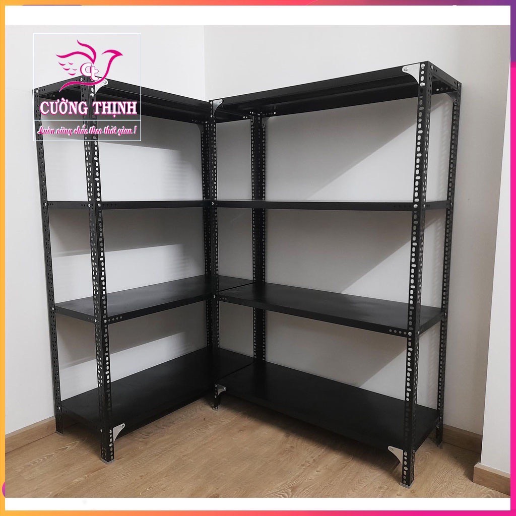 Kệ sắt đa năng 2-3-4 tầng, dài 1m x rộng 40cm x cao 1.5m, kệ sắt v lỗ. kệ lắp ghép đa năng