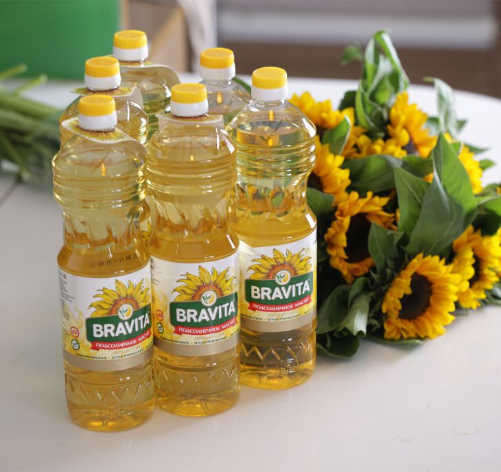 Combo 4 chai Dầu hướng dương Bravita 1 lít