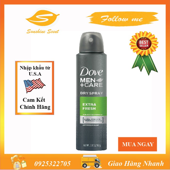 [HCM]XỊT KHỬ MÙI DOVE MEN CARE (107G)