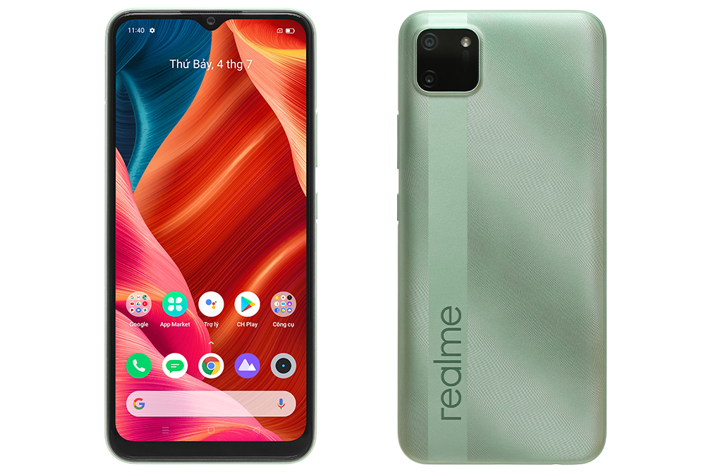 Điện thoại Realme C11 (2GB/32GB) - Hàng chính hãng - Màn hình 6.5inch HD+, Camera kép, Pin 5000mAh