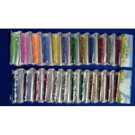 Set 12 lọ nhũ bột , nhũ rắc kim sa các màu
