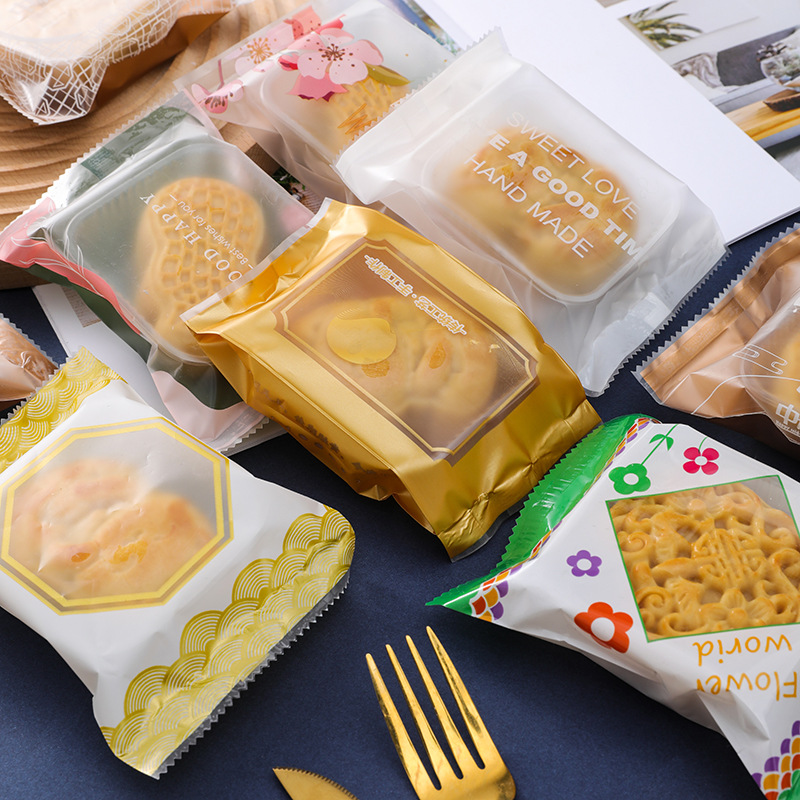 Set Túi và khay đựng bánh trung thu khung vàng sang trọng