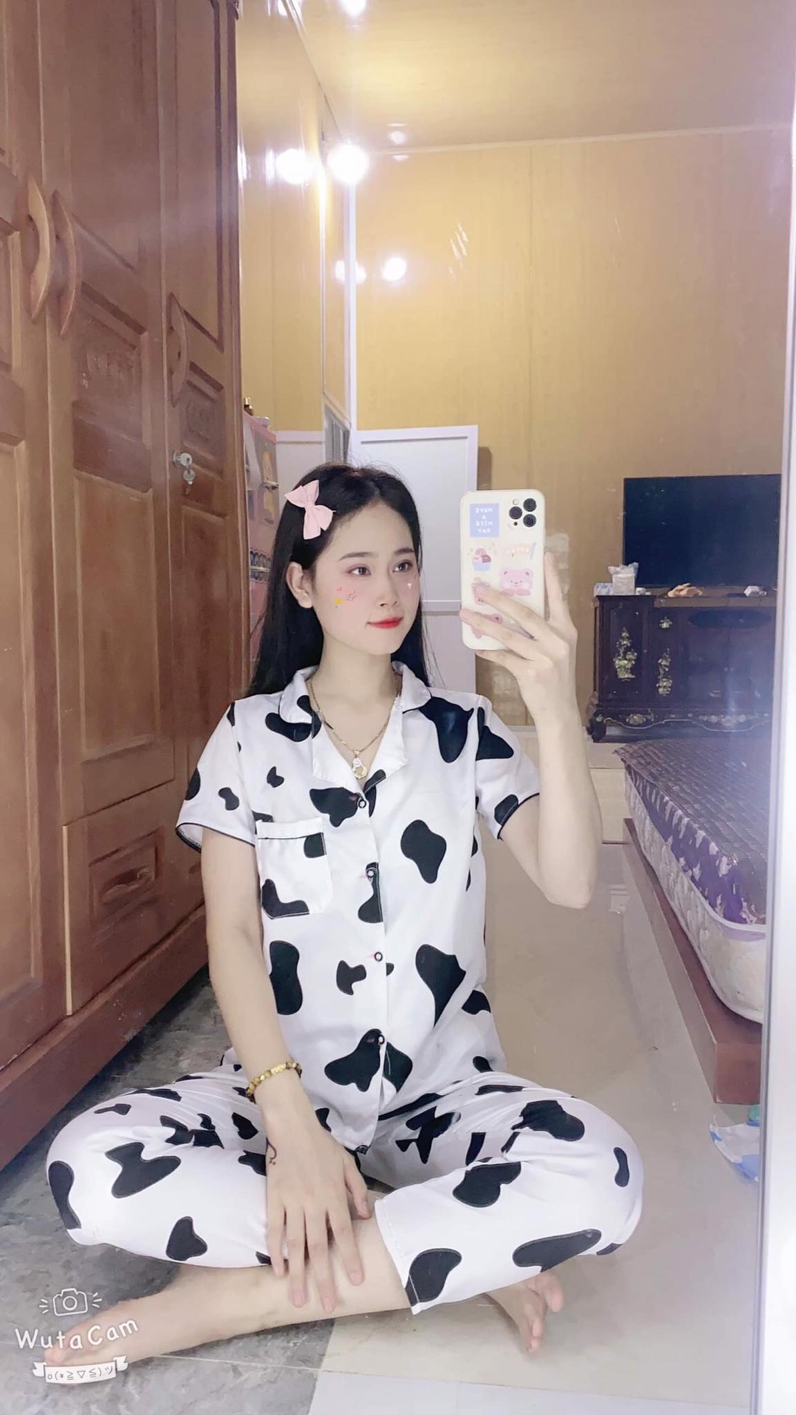 Đồ ngủ bò sữa, đồ bộ bò sữa, đồ ngủ. pizama