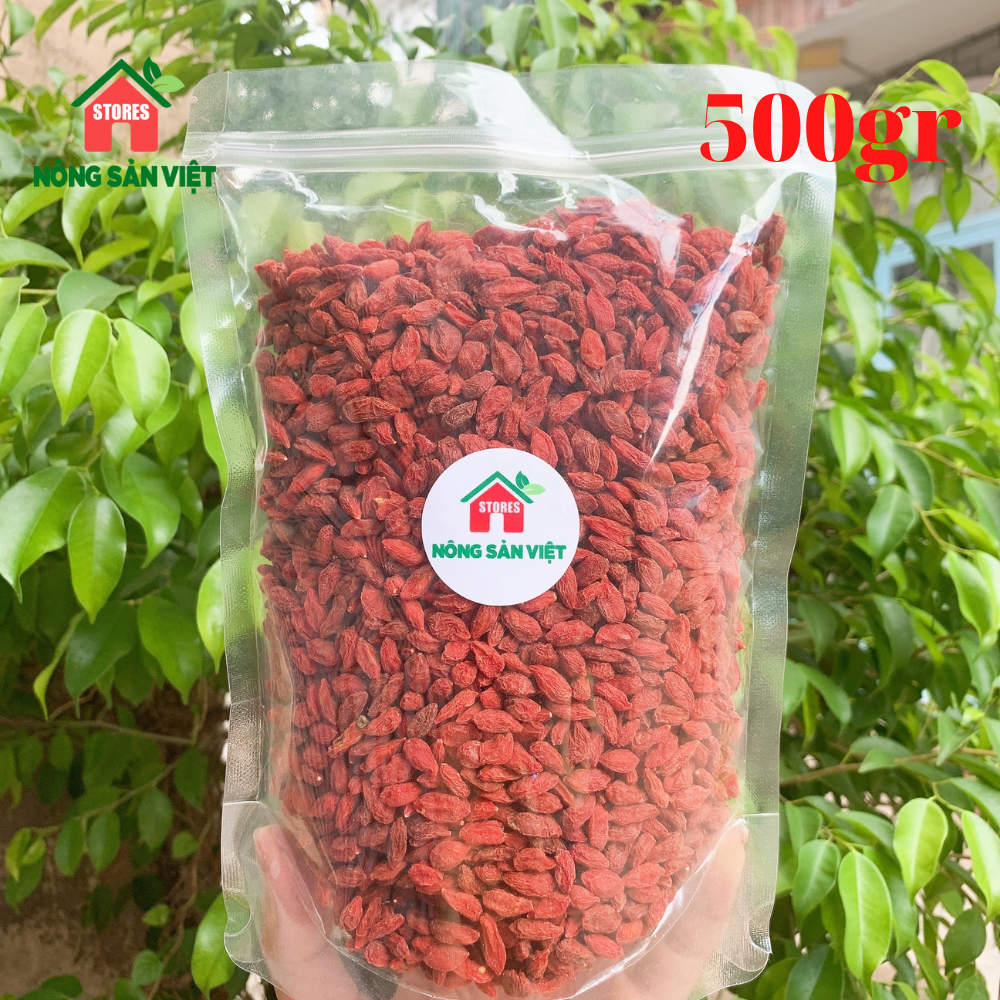 Kỷ tử ninh hạ ngọt khô 500gr không chất tẩy màu loại thượng hạng