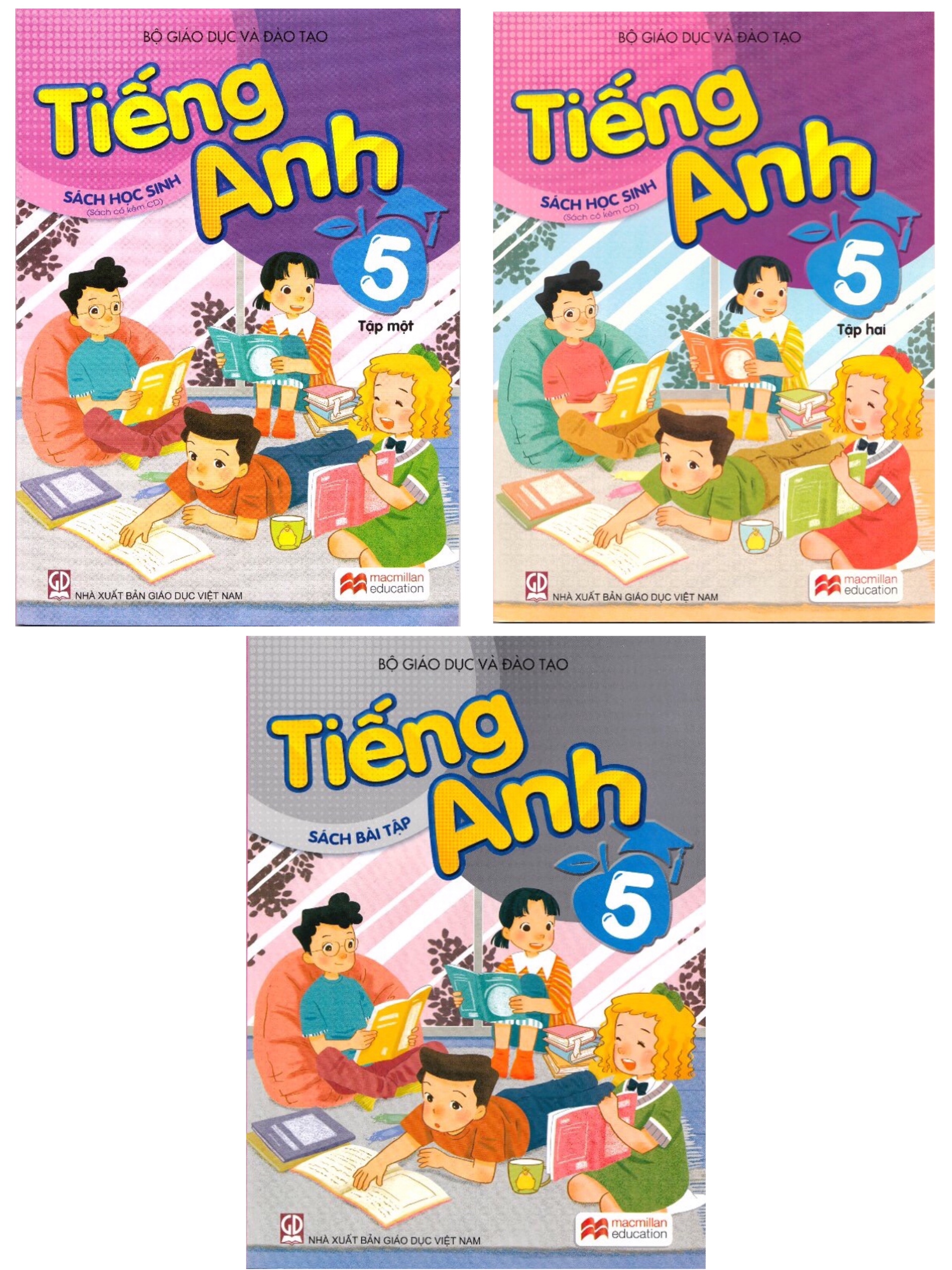 Sách - tiếng anh 5 - trọn bộ 3 quyển