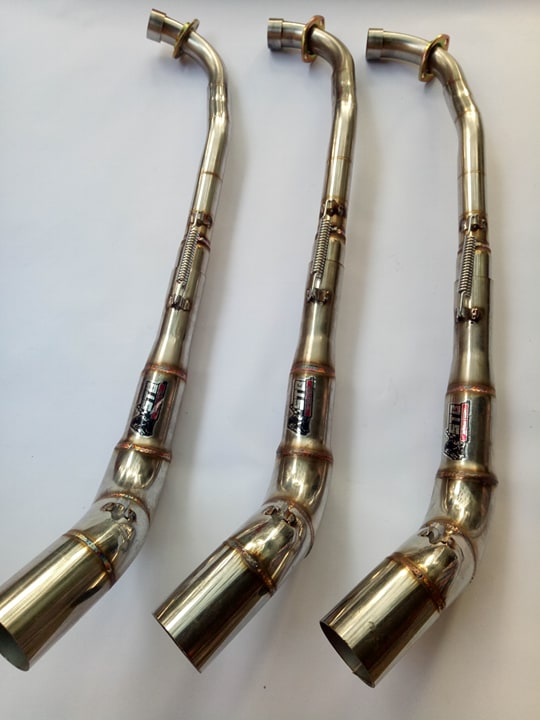 cổ 2 khúc STB lắp các dong xe máy wave-dream.lắp được tất cả các lon pô độ.