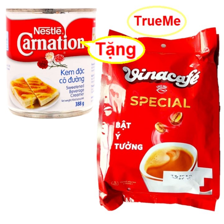   Tặng Lon Sữa Đặc  Cà phê Vinacafe special  46gói x 17g Túi  - cafe hoa tan - VinaCafe - ca phe sua - cafe sua - ca phe hoa tan - ca phe chon - cafe hoa - ca phe chinh hang - true me - TrueMe TrueMeNews vinaspec46 LazadaTrueMe 