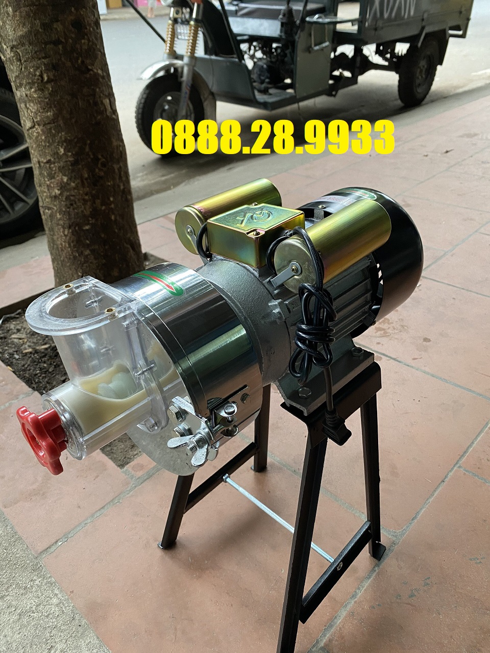 Máy xay bột gạo nước, đậu nành, sữa ngô non động cơ 2.2KW dây đồng, đầu nghiền Inox, tặng kèm 01 bộ đá