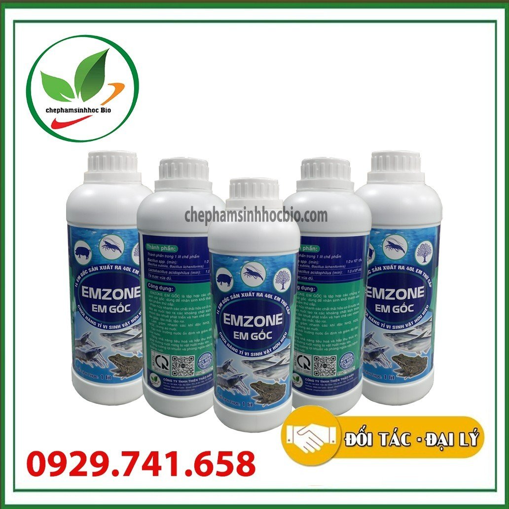 Chế phẩm sinh học EM gốc - Emzone. Can 5l