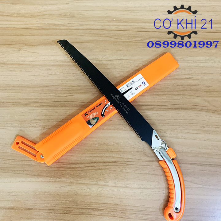 Cưa gỗ càm tay lưỡi đen thép Nhật KAPUSI 350mm