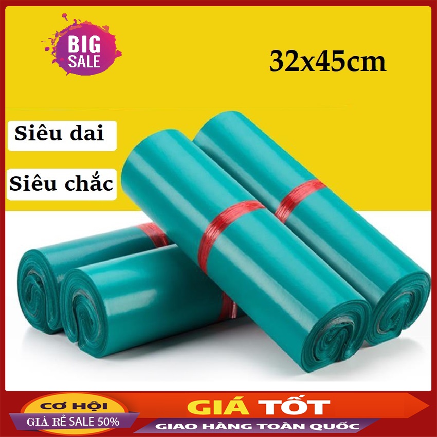 Cuộn 100 Túi Gói Hàng Tự Dính Size 32x45cm - Siêu Dai, Chống Nước, Keo Dính Chắc - Túi gói hàng, túi niêm phong hàng, túi bọc hàng - SALE 50% - BIG MART